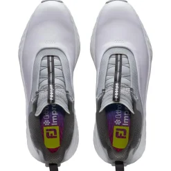 Chaussures sans crampons Footjoy Quantum BOA White Grey Charcoal