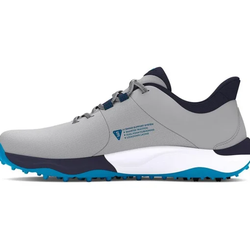 Chaussures sans crampons Under Armour Drive Pro Sl Wide Mod Gray Capri Midnight Navy