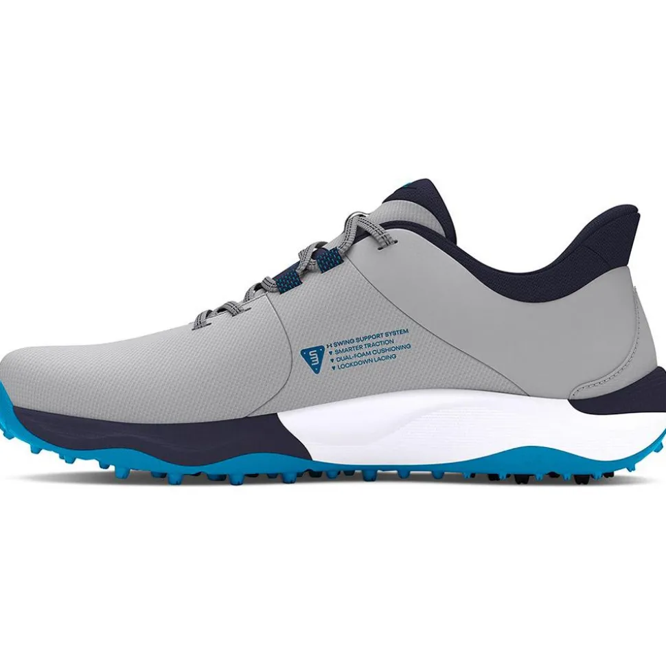 Chaussures sans crampons Under Armour Drive Pro Sl Wide Mod Gray Capri Midnight Navy