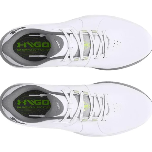 Chaussures sans crampons Under Armour Drive Pro Sl Wide White White Metallic Gun Metal