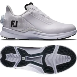 Chaussures sans crampons Footjoy Women's Fuel BOA White Black Grey