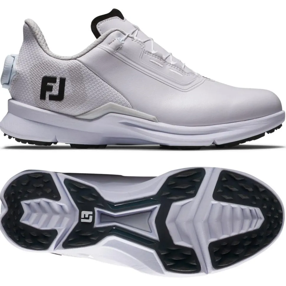 Chaussures sans crampons Footjoy Women's Fuel BOA White Black Grey