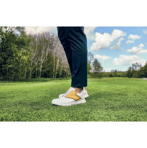 Chaussures sans crampons Ecco M Golf S-Casual White