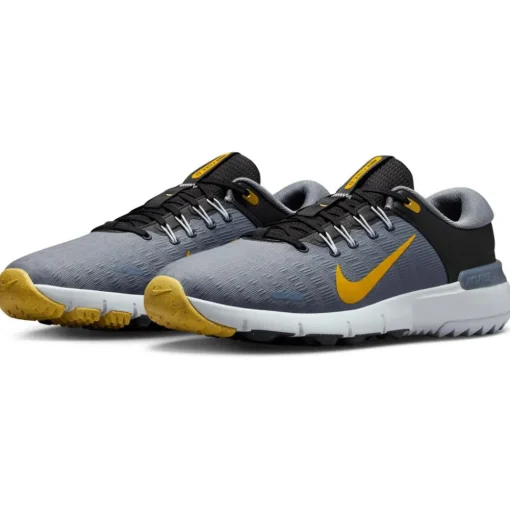 Chaussures sans crampons Nike Nike Free Golf Black Infinite Gold Cool Grey