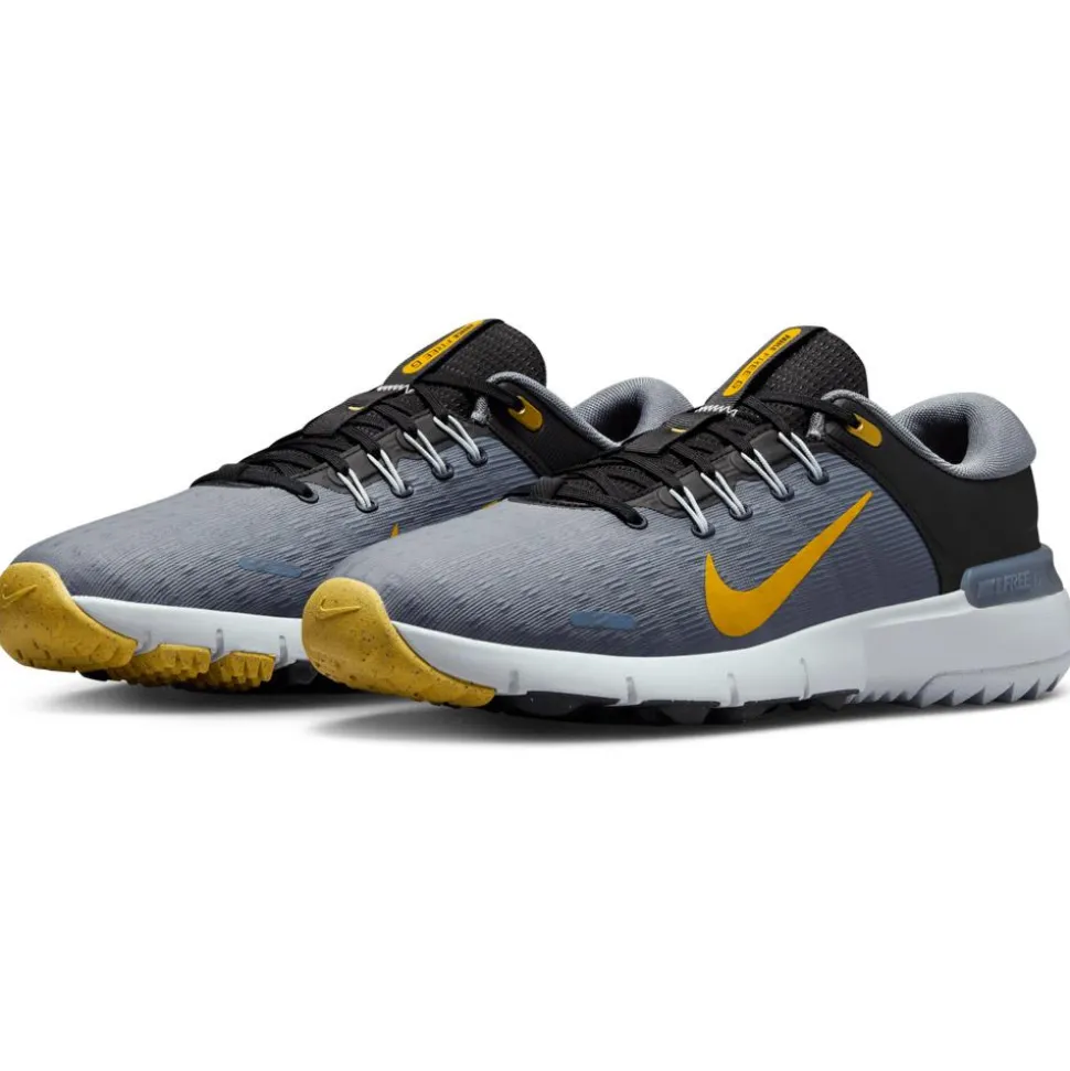Chaussures sans crampons Nike Nike Free Golf Black Infinite Gold Cool Grey