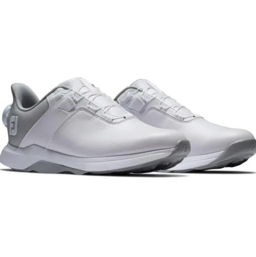 Chaussures sans crampons Footjoy Prolite Boa Women White White Grey