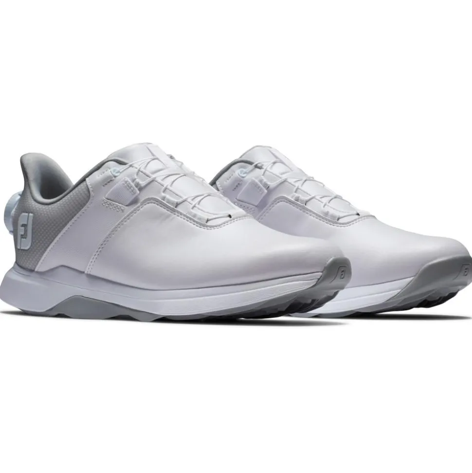 Chaussures sans crampons Footjoy Prolite Boa Women White White Grey