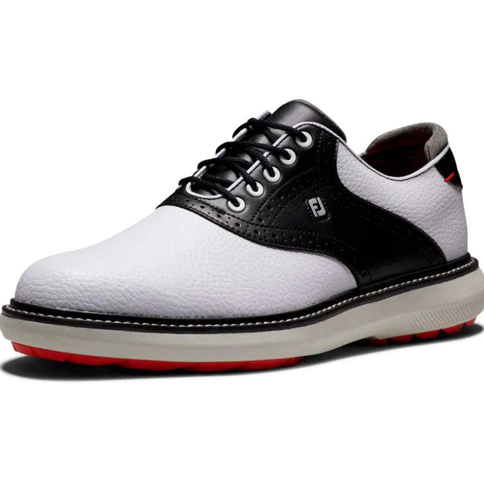 Chaussures sans crampons Footjoy Traditions Spikeless White Black