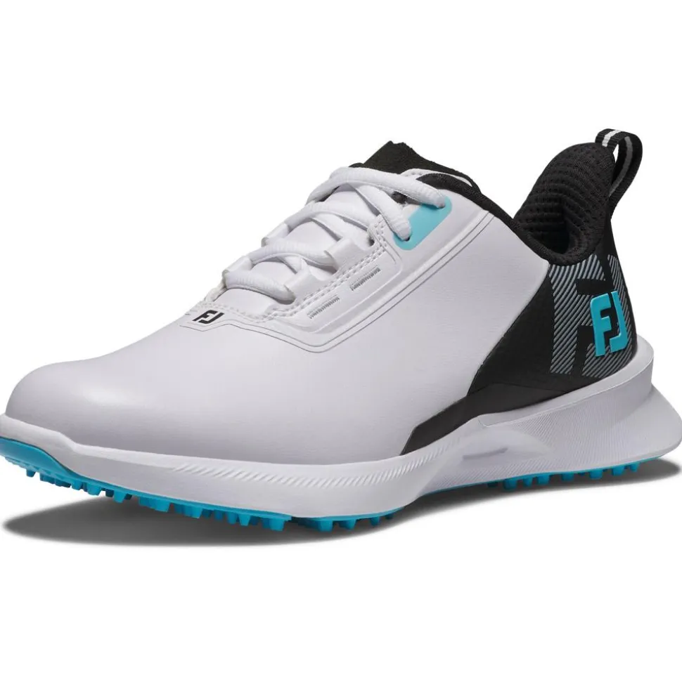 Chaussures sans crampons Footjoy Juniors Fuel White Black Blue