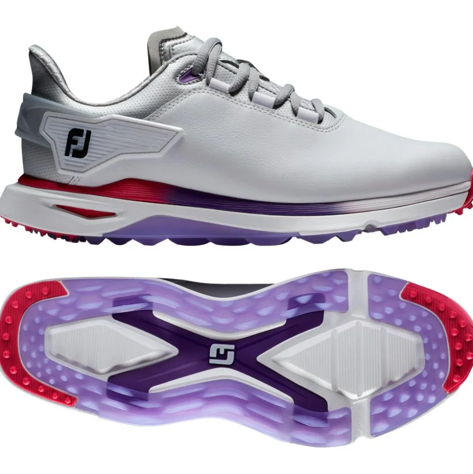 Chaussures sans crampons Footjoy Women's Pro SLX White Silver Multi