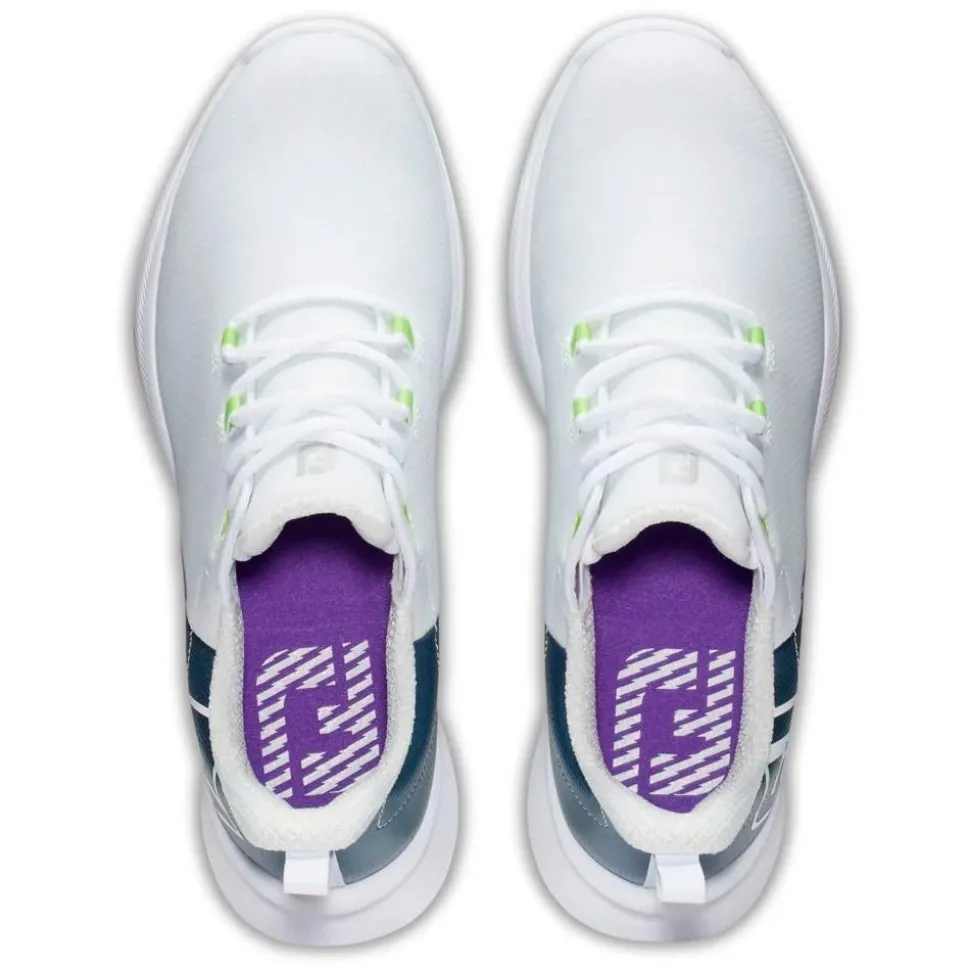 Chaussures sans crampons Footjoy Fuel Sport Women White Navy