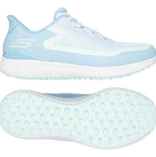Chaussures sans crampons Skechers Go Golf Flight W Light Blue White