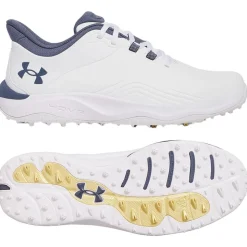 Chaussures sans crampons Under Armour Drive Pro Sl Wide White Downpour Metallic Gold