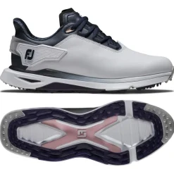 Chaussures sans crampons Footjoy Women's Pro SLX White Navy Pink