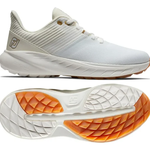 Chaussures sans crampons Footjoy Flex Women White Beige