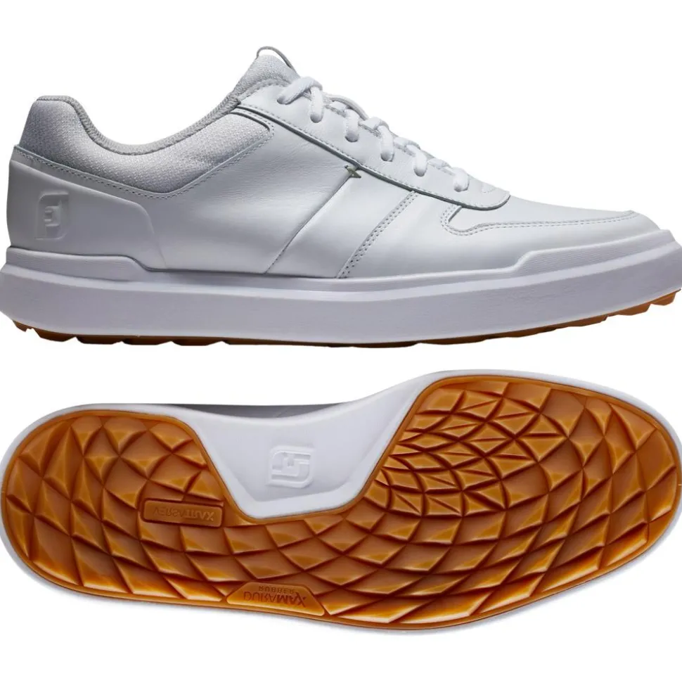 Chaussures sans crampons Footjoy Contour Casual White White Grey