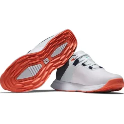 Chaussures sans crampons Footjoy Prolite Women White Blue Coral