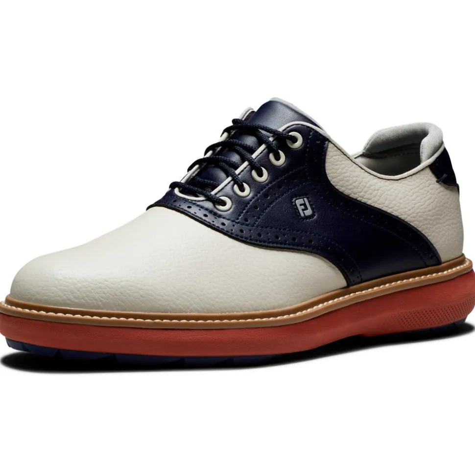 Chaussures sans crampons Footjoy Traditions Spikeless Cream Navy