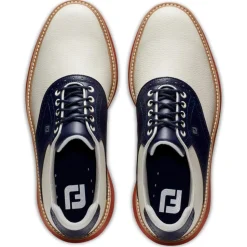 Chaussures sans crampons Footjoy Traditions Spikeless Cream Navy