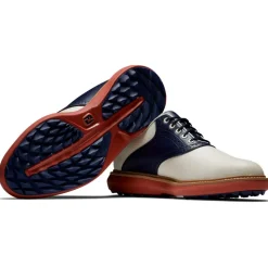 Chaussures sans crampons Footjoy Traditions Spikeless Cream Navy