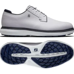 Chaussures sans crampons Footjoy Traditions Blucher White White Navy