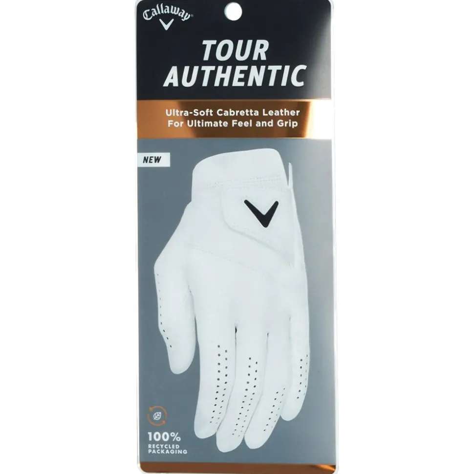 Gants cuirs classiques (Unité) Callaway Golf Tour Authentic White