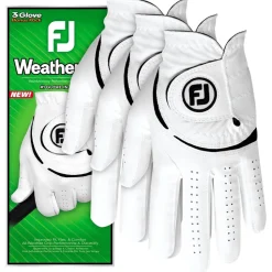 Gants synthetiques classiques (Unité) Footjoy WeatherSof Pack de 3 White