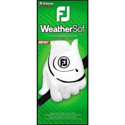 Gants synthetiques classiques (Unité) Footjoy WeatherSof Pack de 3 White