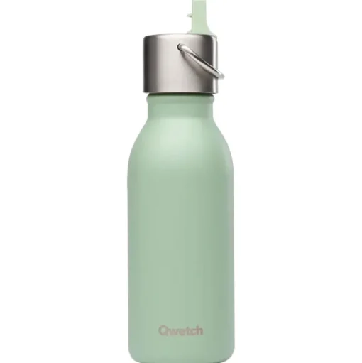 Gourde Qwetch Kids 350 ml Sport Active Matt Vert Tilleul