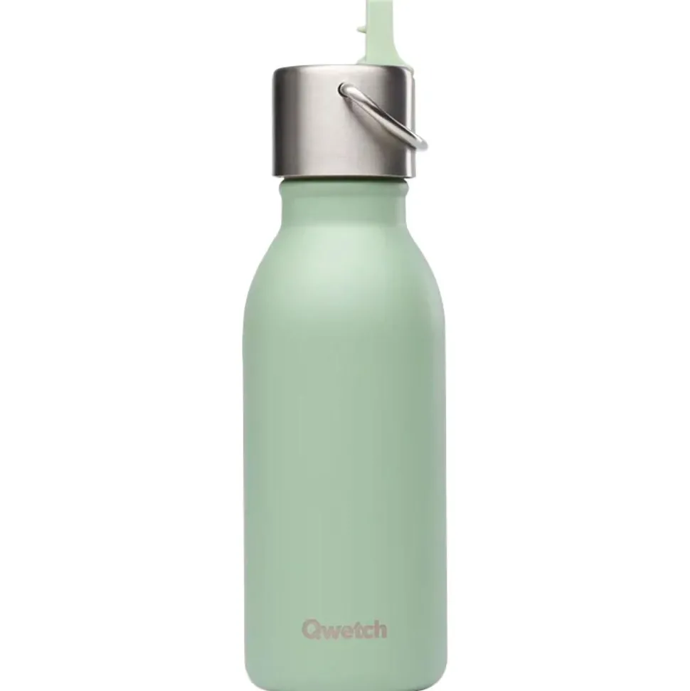 Gourde Qwetch Kids 350 ml Sport Active Matt Vert Tilleul