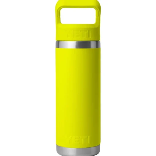 Gourde Yeti Rambler 18 Oz (532 ml) Straw Bottle Firefly Yellow