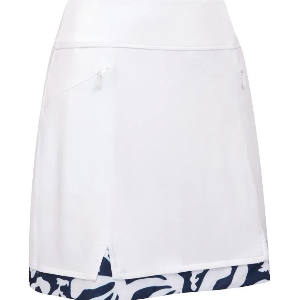 Jupe Callaway Golf 17 Abstract Floral Blocked Skort Brilliant White