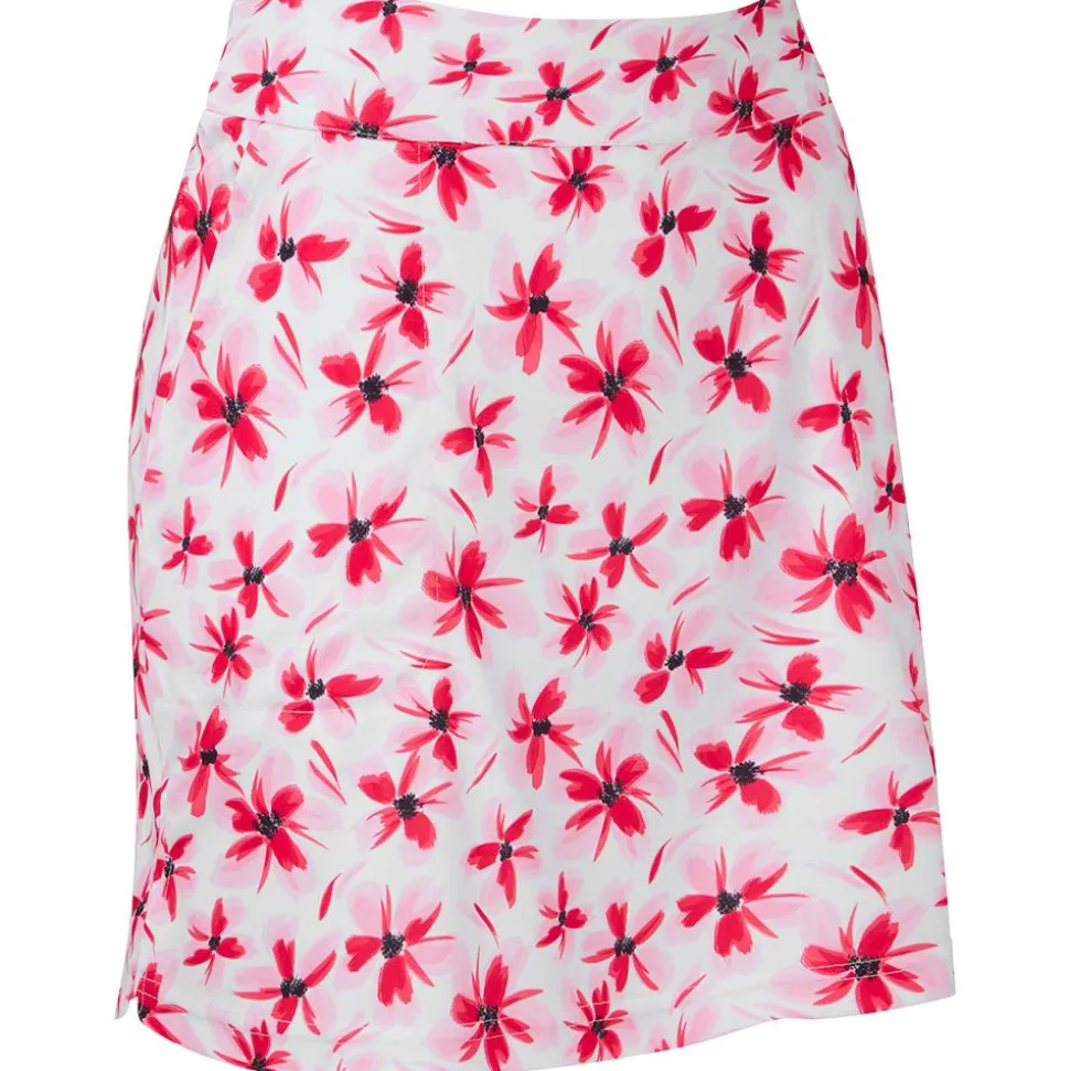 Jupe Footjoy Floral Print Knit Skort Pink Red Black