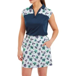 Jupe Footjoy Floral Prnt Knit Lavender Mint Navy