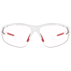 Lunettes de soleil AZR Fast Mat Blanc Irisé Rouge Photochromic