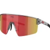Lunettes de soleil Bliz P004 Transparent Dark Grey Brown Red Multi