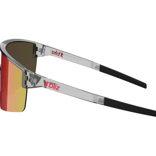 Lunettes de soleil Bliz P004 Transparent Dark Grey Brown Red Multi