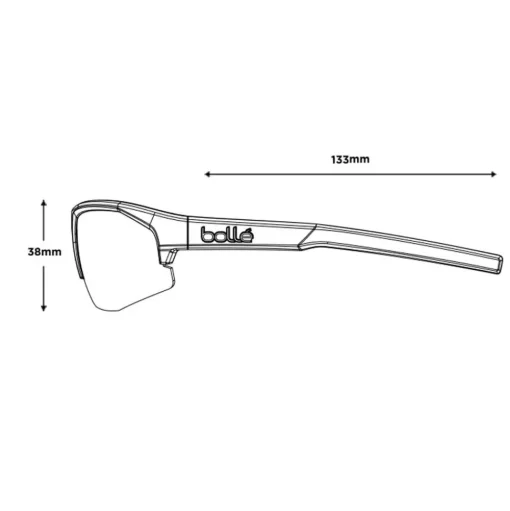 Lunettes de soleil Bollé Bolt 2.0 S Titanium Matte Volt + Ultraviolet Polarized