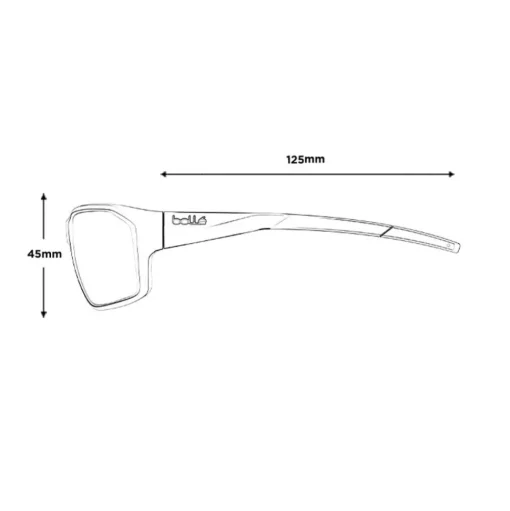 Lunettes de soleil Bollé Fenix Black Matte Phantom Brown Gun Photochromic