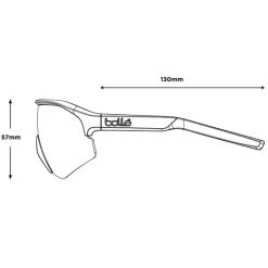 Lunettes de soleil Bollé Lightshifter XL Black Frost Phantom Brown Red