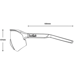 Lunettes de soleil Bollé Lightshifter XL Grey Crystal Phantom Clear Lava Photochromic