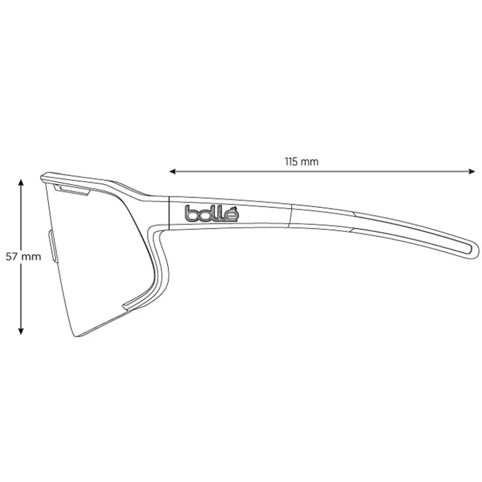 Lunettes de soleil Bollé Speedchaser Astro Pink Crystal Volt Ruby