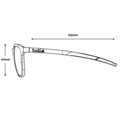 Lunettes de soleil Bollé Talent Forest Crystal Matte Volt+ Cold White Polarized