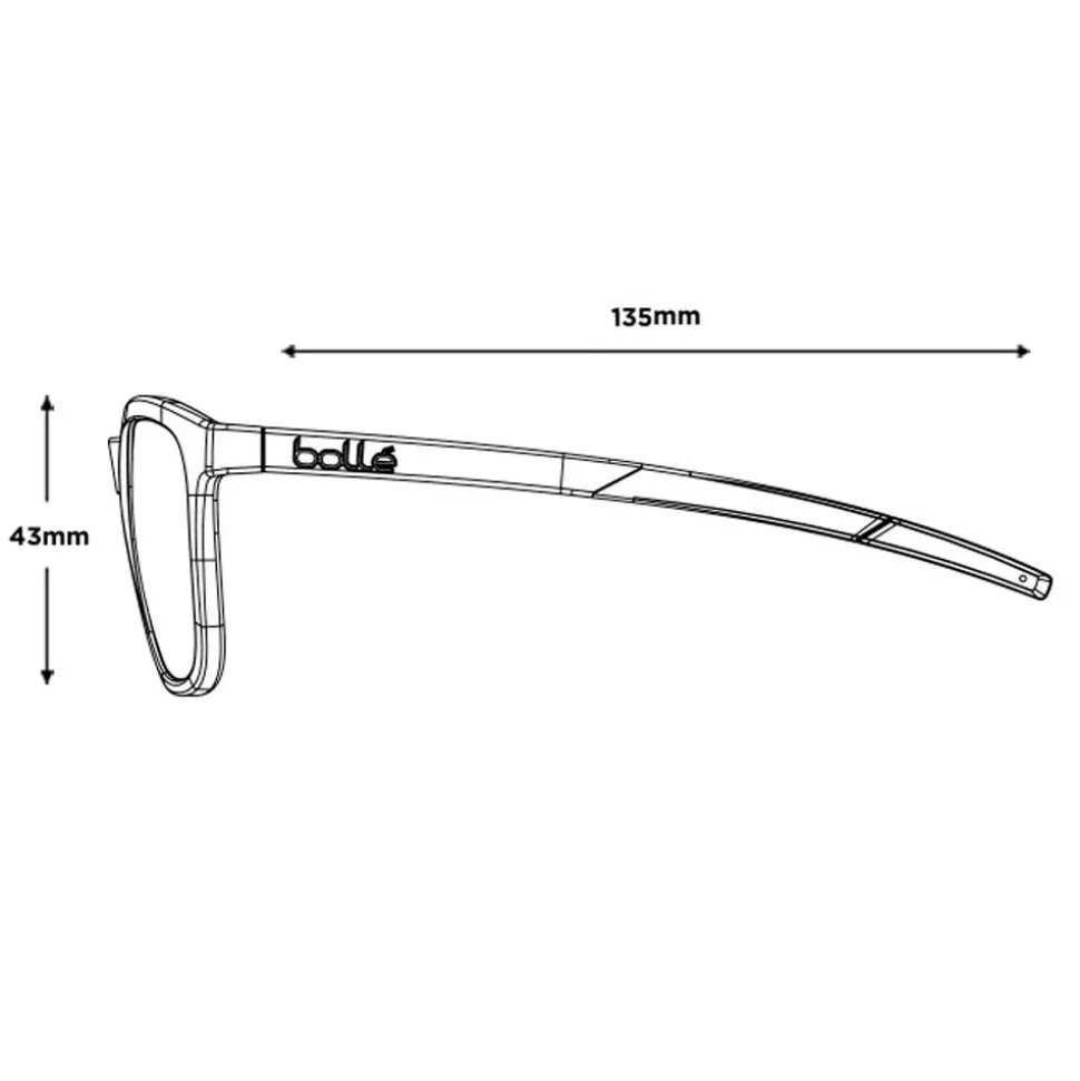 Lunettes de soleil Bollé Talent Forest Crystal Matte Volt+ Cold White Polarized