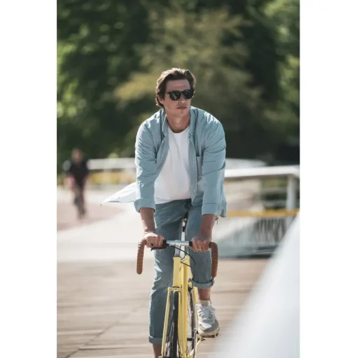 Lunettes de soleil Bollé Talent Forest Crystal Matte Volt+ Cold White Polarized