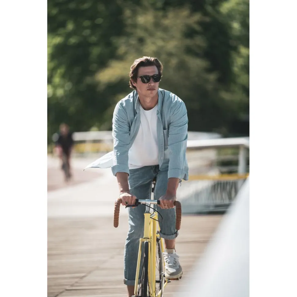 Lunettes de soleil Bollé Talent Forest Crystal Matte Volt+ Cold White Polarized