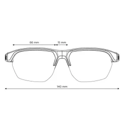 Lunettes de soleil Bollé Victus Black Matte Blue Volt+ Offshore Polarized