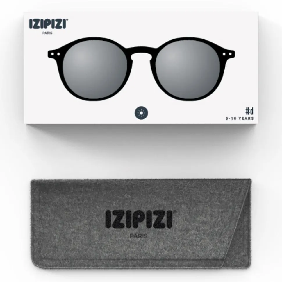 Lunettes de soleil Izipizi D Sun Junior Black Soft Grey Lenses Cat 3