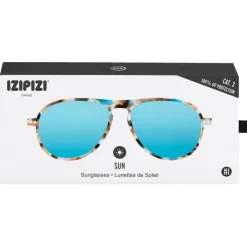 Lunettes de soleil Izipizi Sun #I Blue Tortoise Soft Blue Mirror
