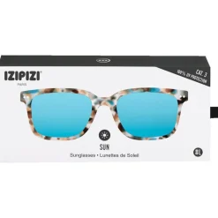 Lunettes de soleil Izipizi Sun #L Blue Tortoise Soft Blue Mirror